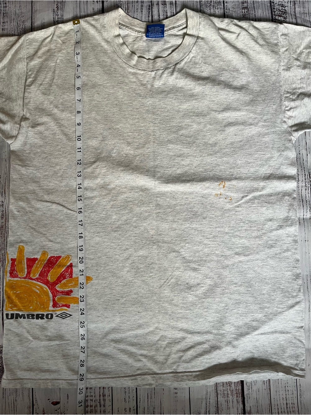 Vintage 90s Umbro Sand Soccer Graphic Tshirt Made in USA Beach Retro XL - Picture 9 of 10
